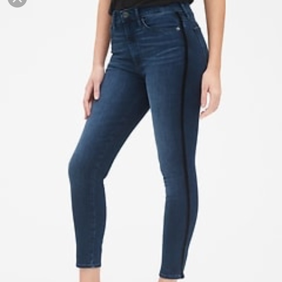 GAP Denim - Skinny Velvet Stripe Gap Jeans